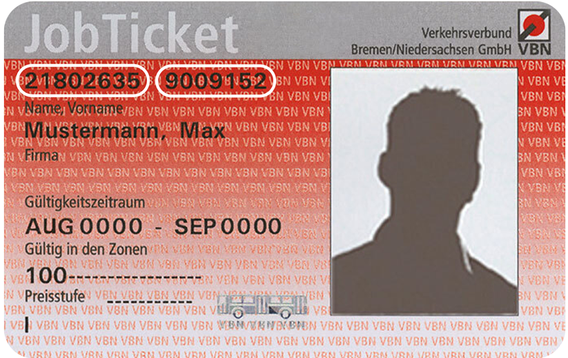 Jobticket Bremen: Vorderseite